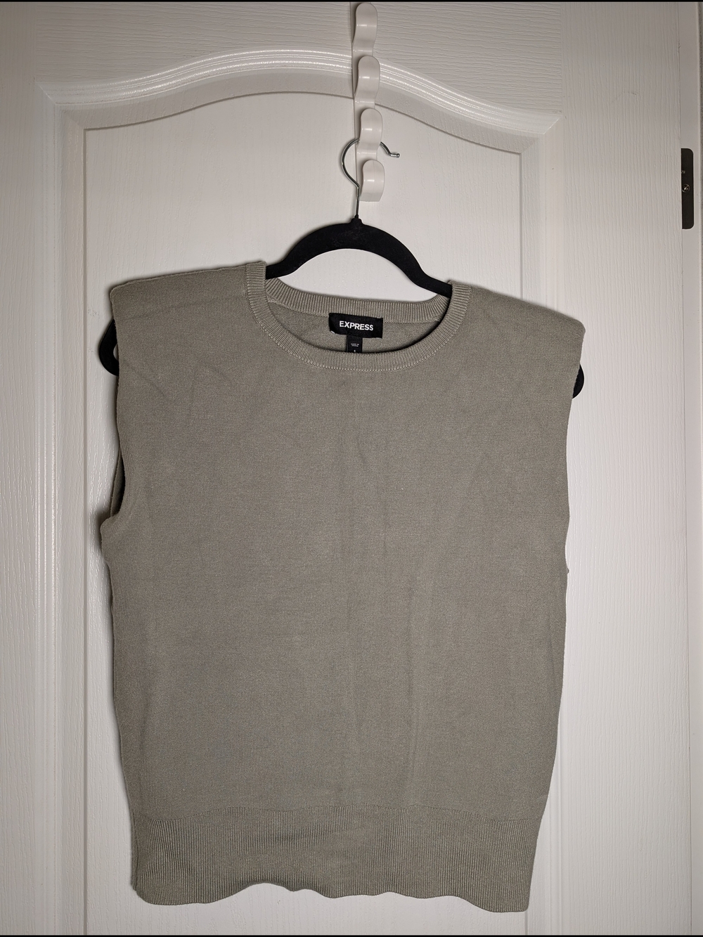 Express Olive Green Crew Neck Sweater
